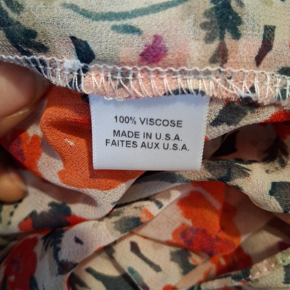 MISA Los Angeles Asra Red Floral Puff Sleeve Dress | US Size Medium - Picture 12 of 14